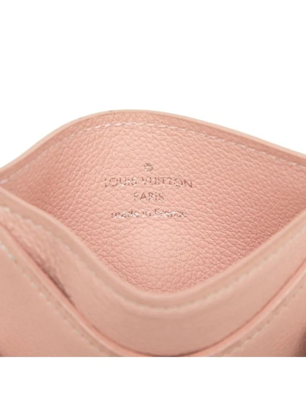 Louis Vuitton Card Holder Lockme Case Rose Ballerine Pink Leather
